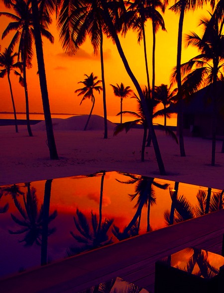 Beach Sunset Wallpaper For Amazon Kindle Fire HD