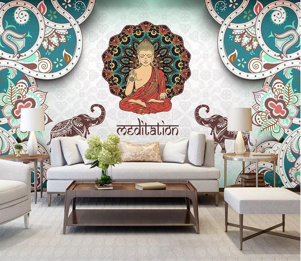 Buddha Elephant 2141 Wallpaper Mural Self Adhesive Peel and