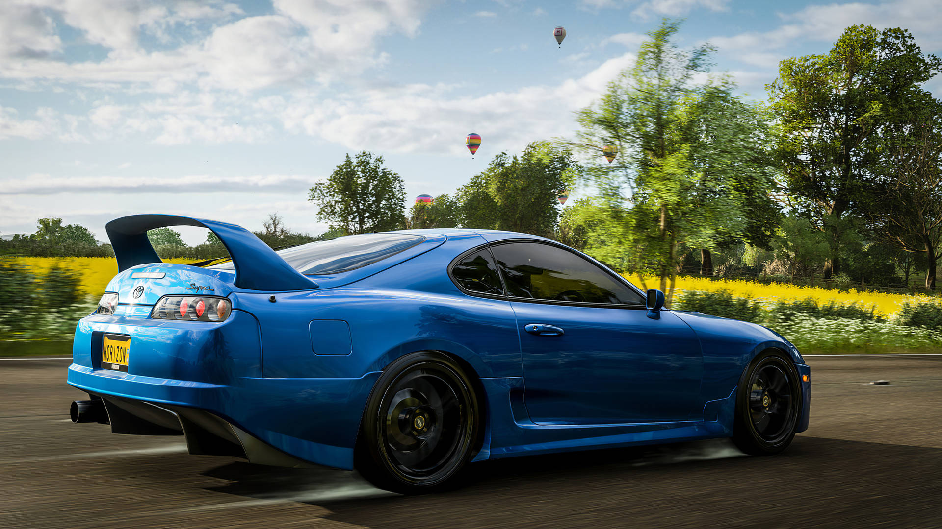Forza Horizon 4k Blue Toyota Supra Wallpaper