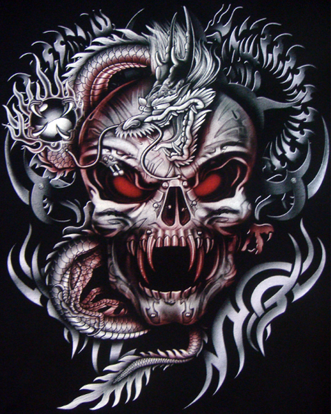 Free download Dragon Skull Biker Tattoo Pictures toPinterest [480x600] for  your Desktop, Mobile & Tablet | Explore 63+ Vampire Skull Wallpaper |  Vampire Diaries Wallpaper, Vampire Wallpaper, Vampire Wallpapers
