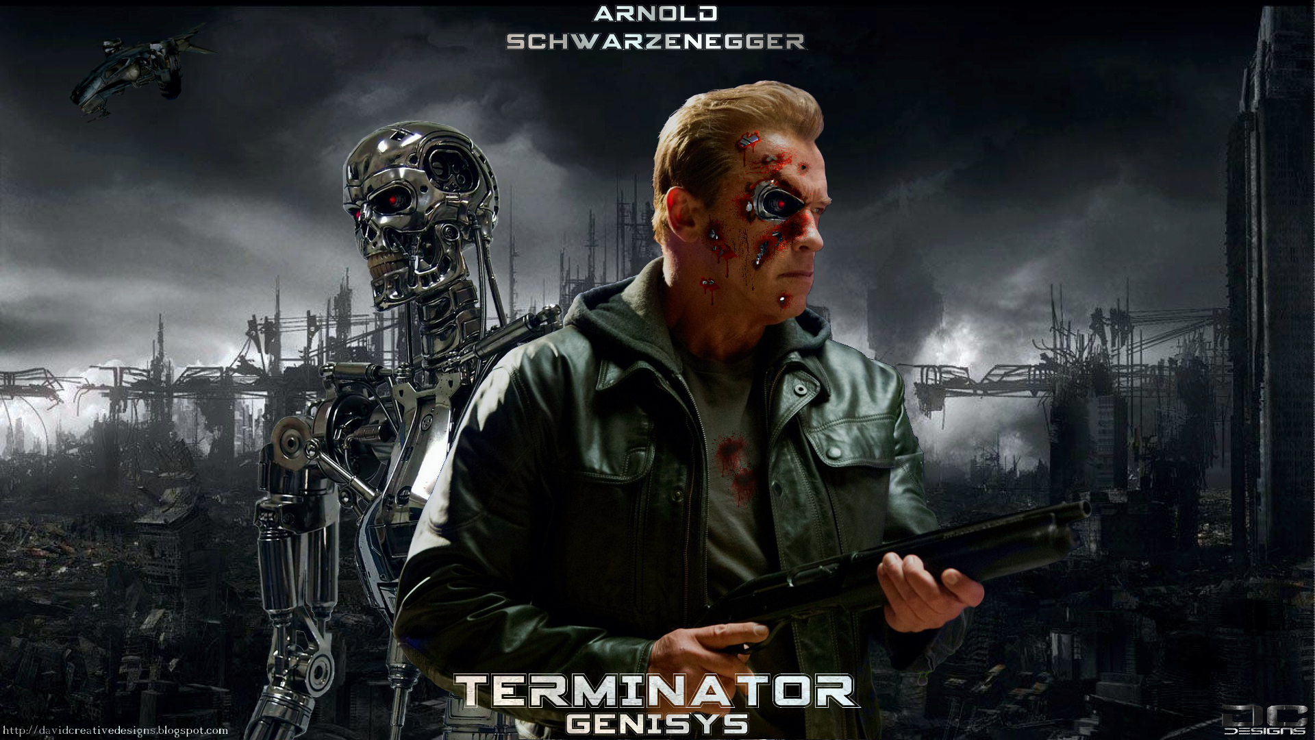Schwarzenegger New Film Terminator Genisys Stylish HD Wallpaper