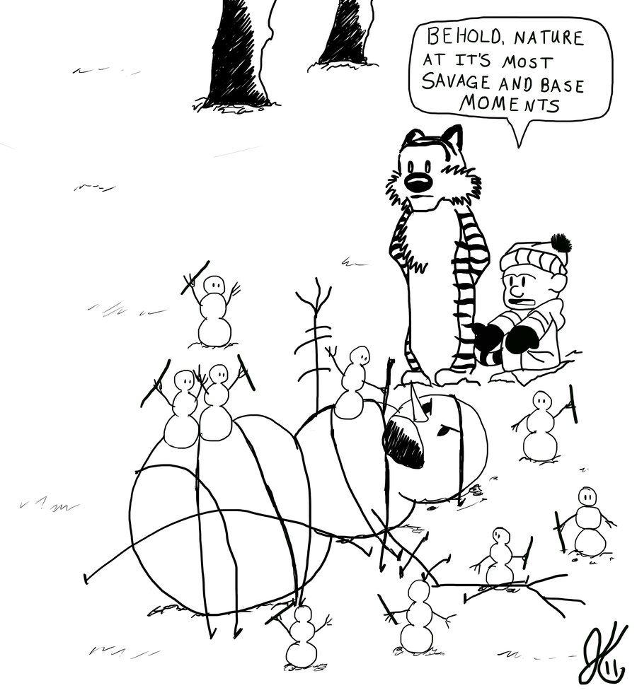 [49+] Calvin and Hobbes Snowman Wallpapers | WallpaperSafari