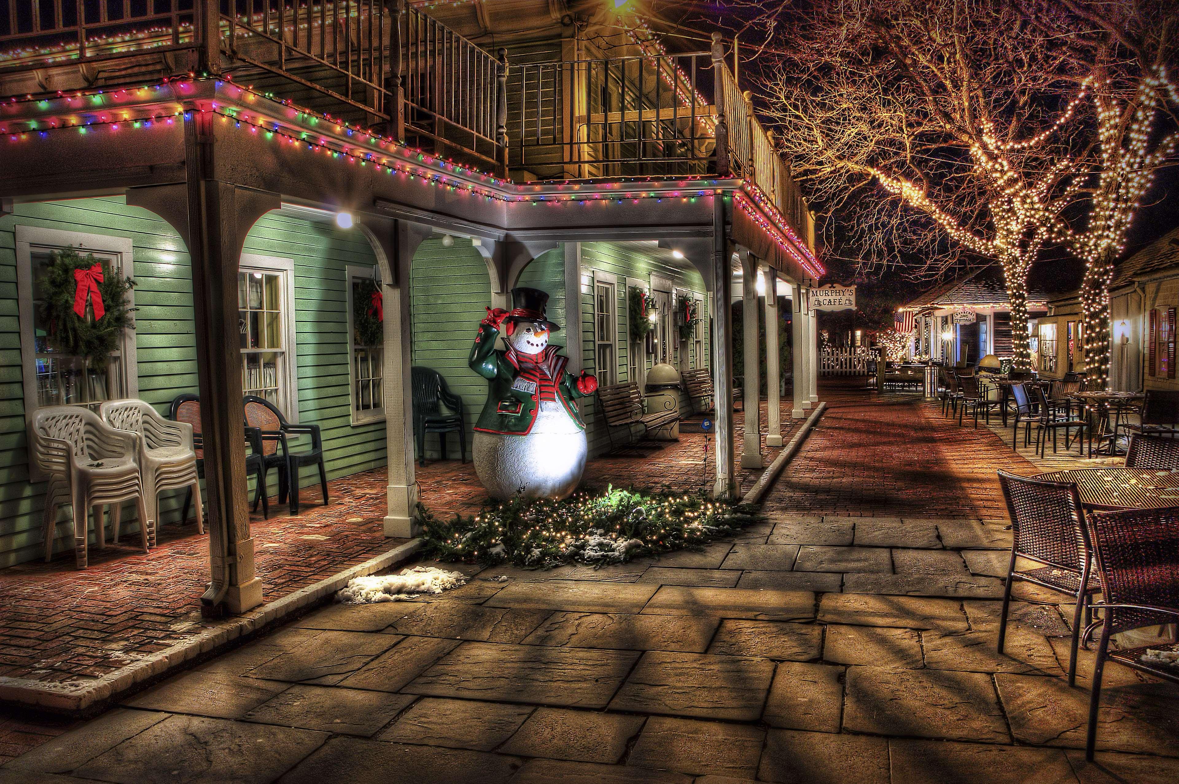 Christmas Decoration HDr Snowman Town