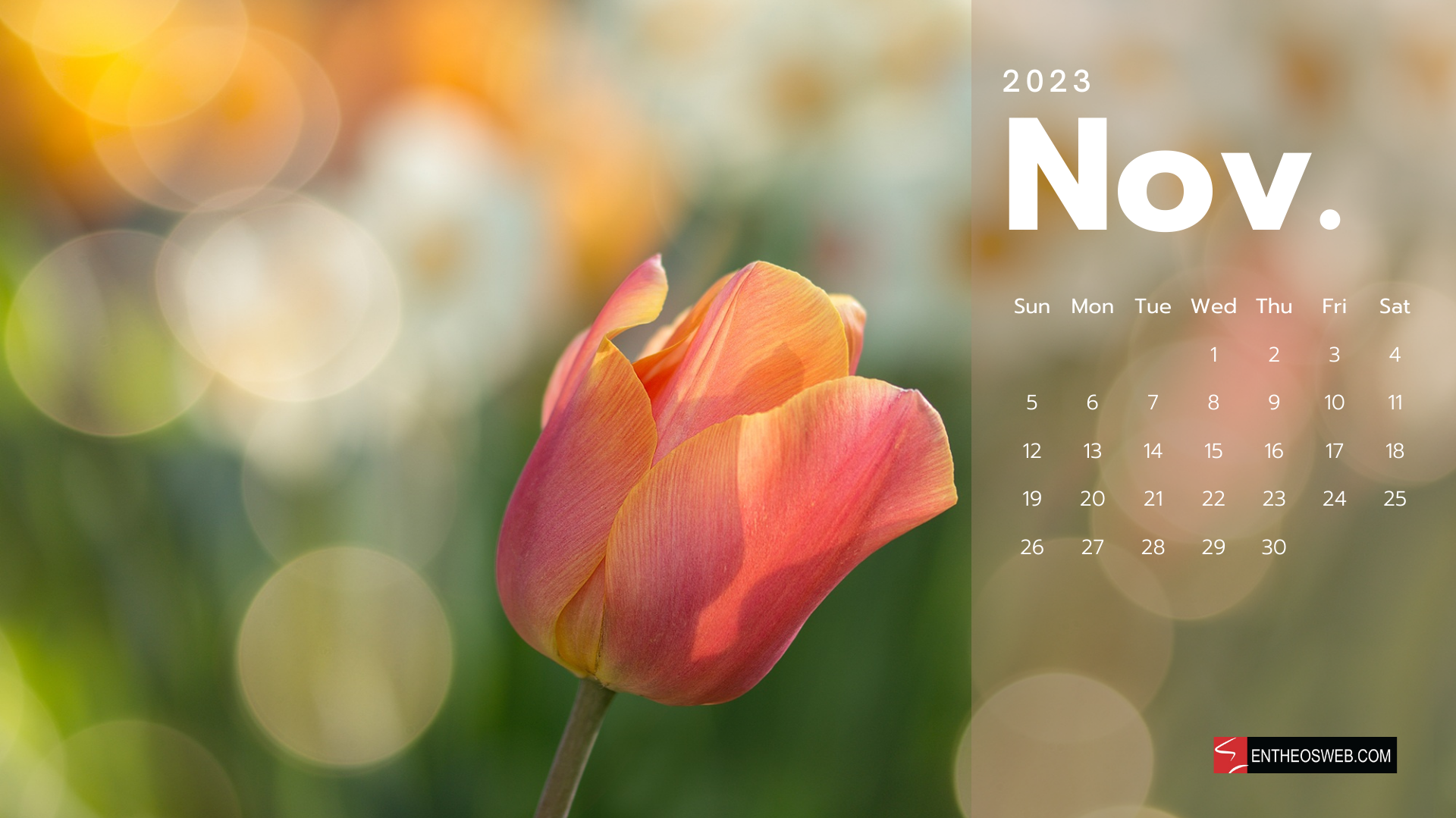 November Calendar Desktop Wallpaper Entheosweb