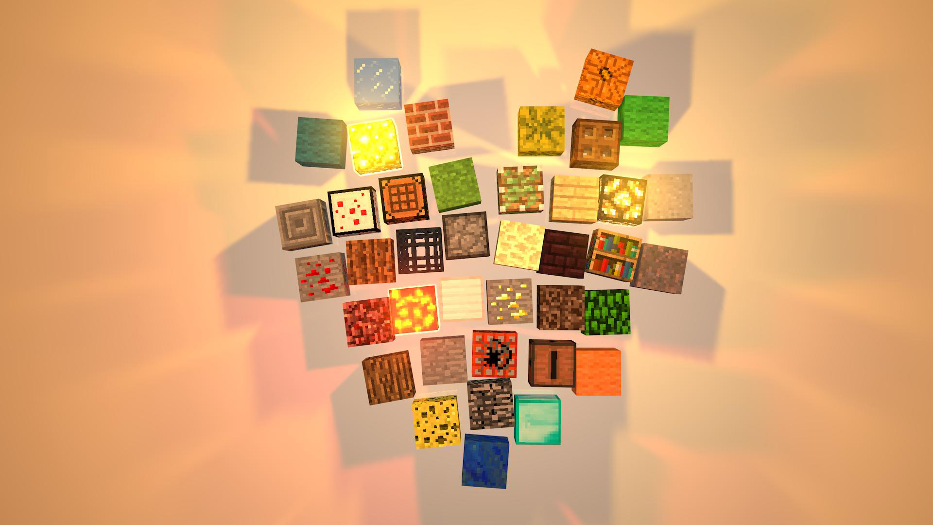 Minecraft Wallpaper Super Heart Of Blocks