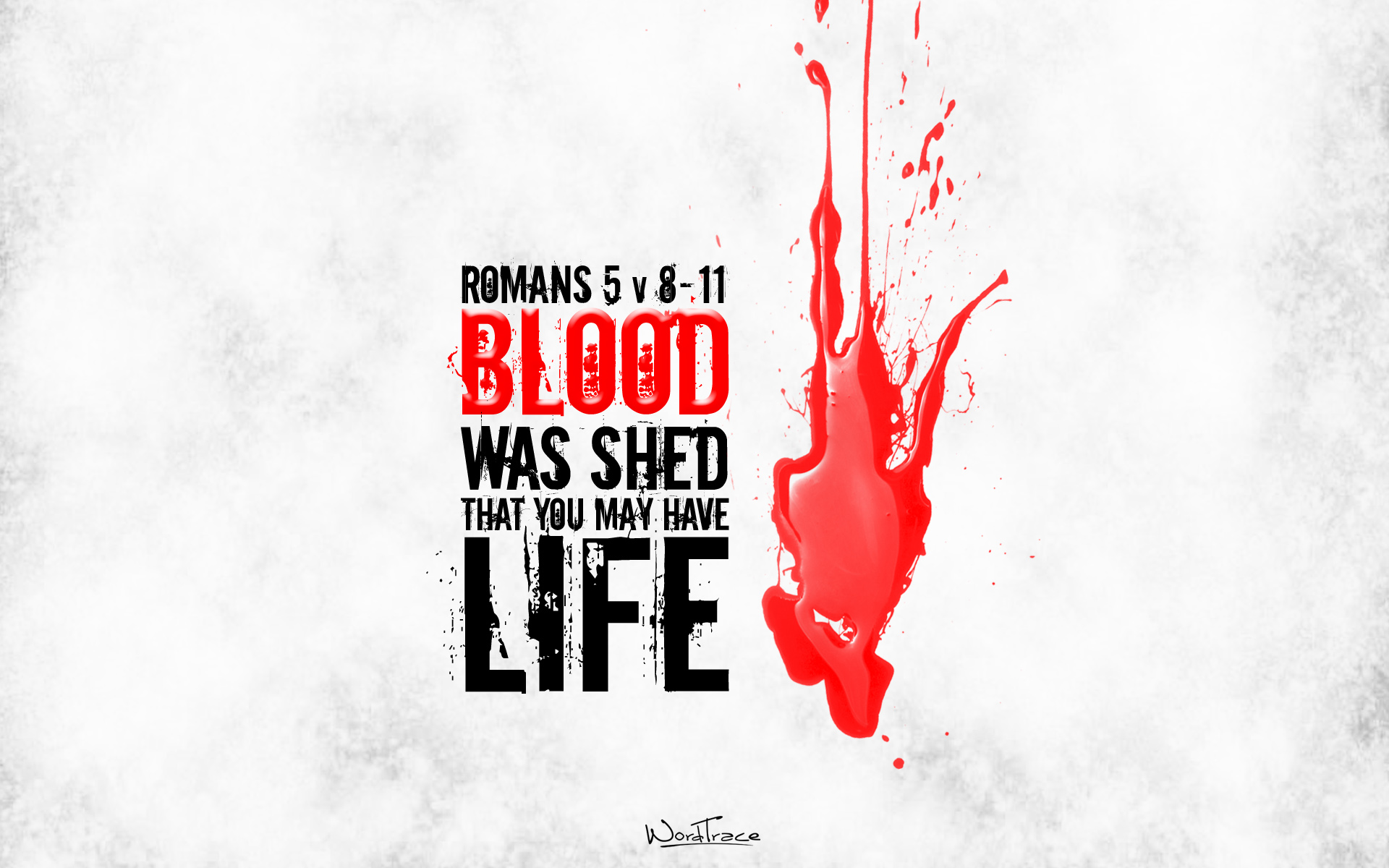 Christian Graphic Blood Was Shed Wallpaper