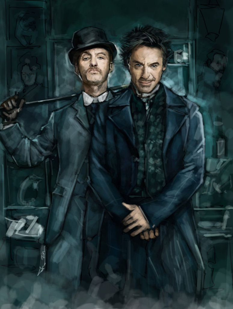 Sherlock Holmes And Dr Watson By Novicekid