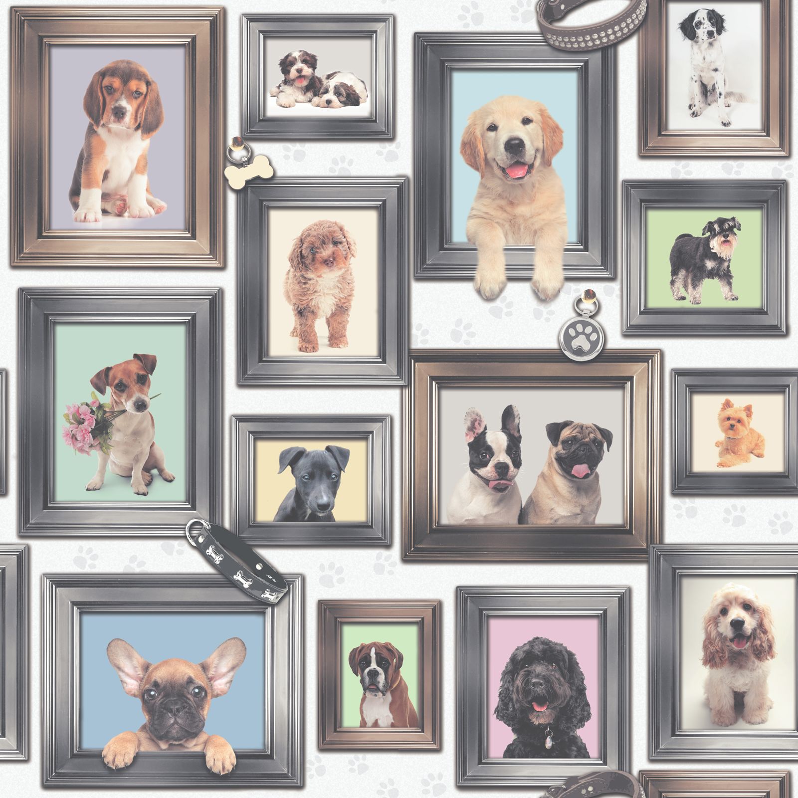 Dog Themed Wallpaper Animal Love Pug Puppy Various Designs Available