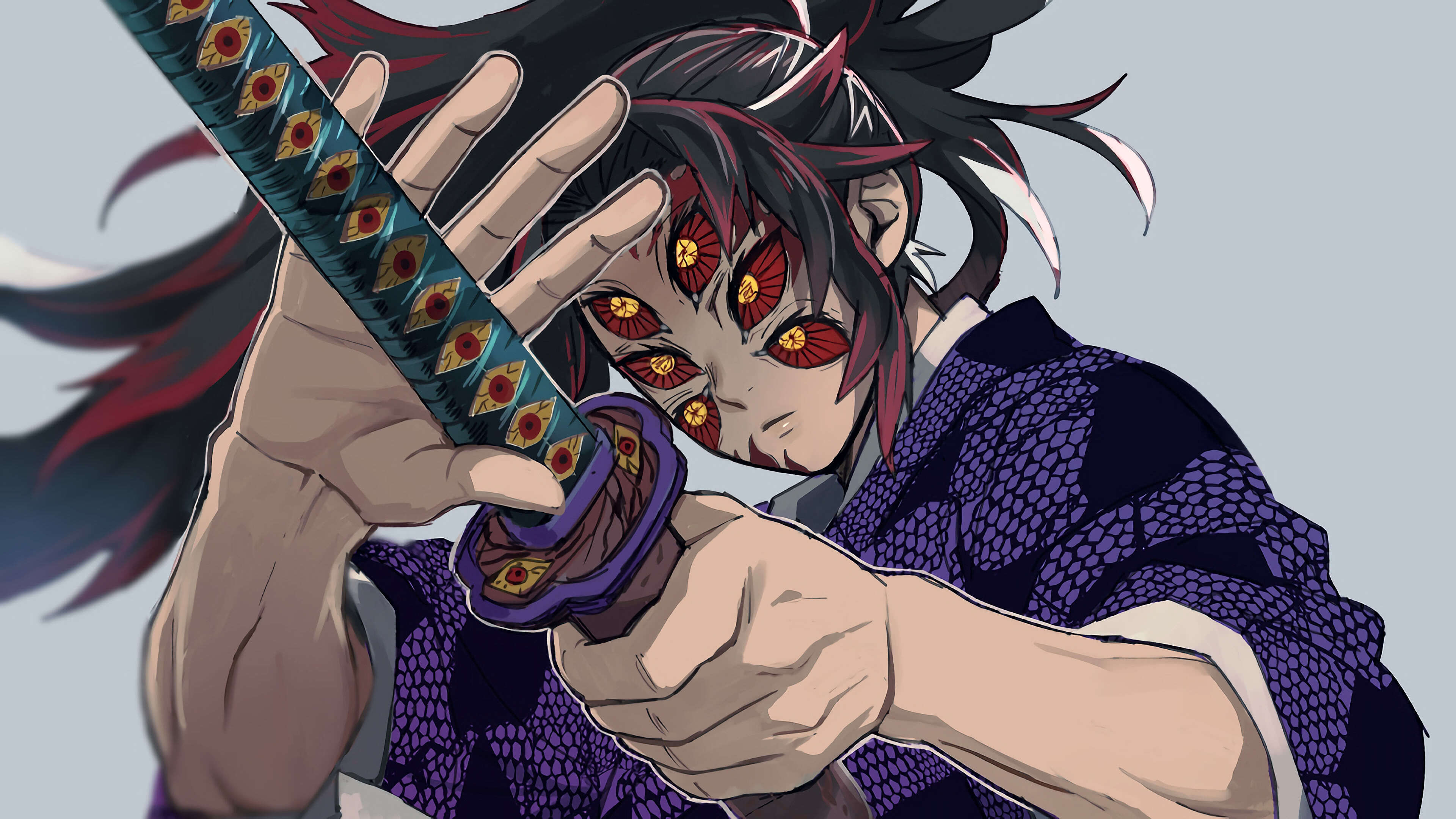 Kimetsu No Yaiba Kokushibo UHD 4k Wallpaper