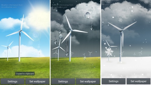 Then Select Set Wallpaper Home Screen Live Windy Weather