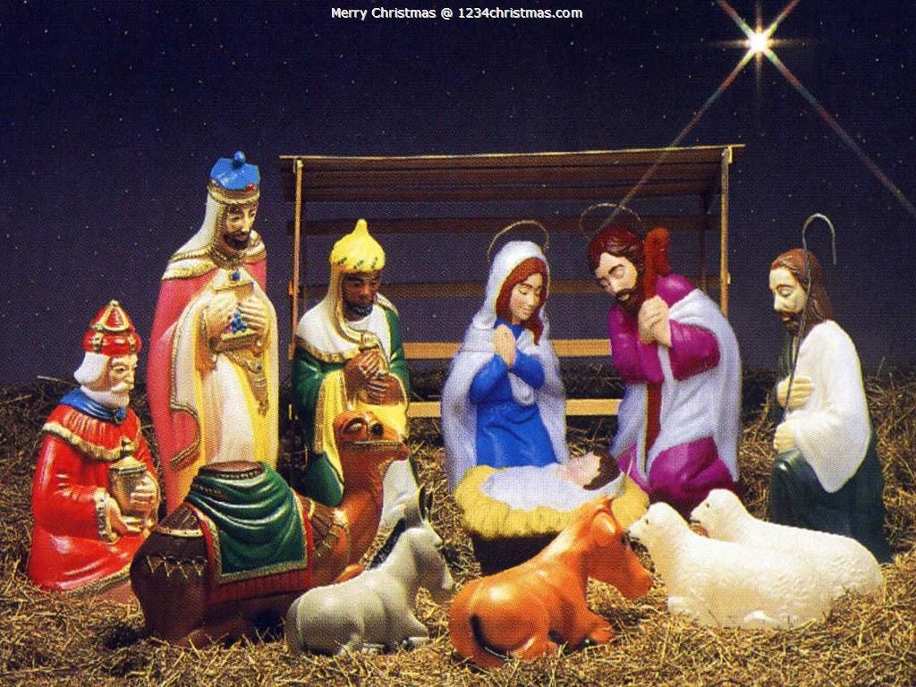 Nativity Scene Desktop Wallpaper Outdoor
