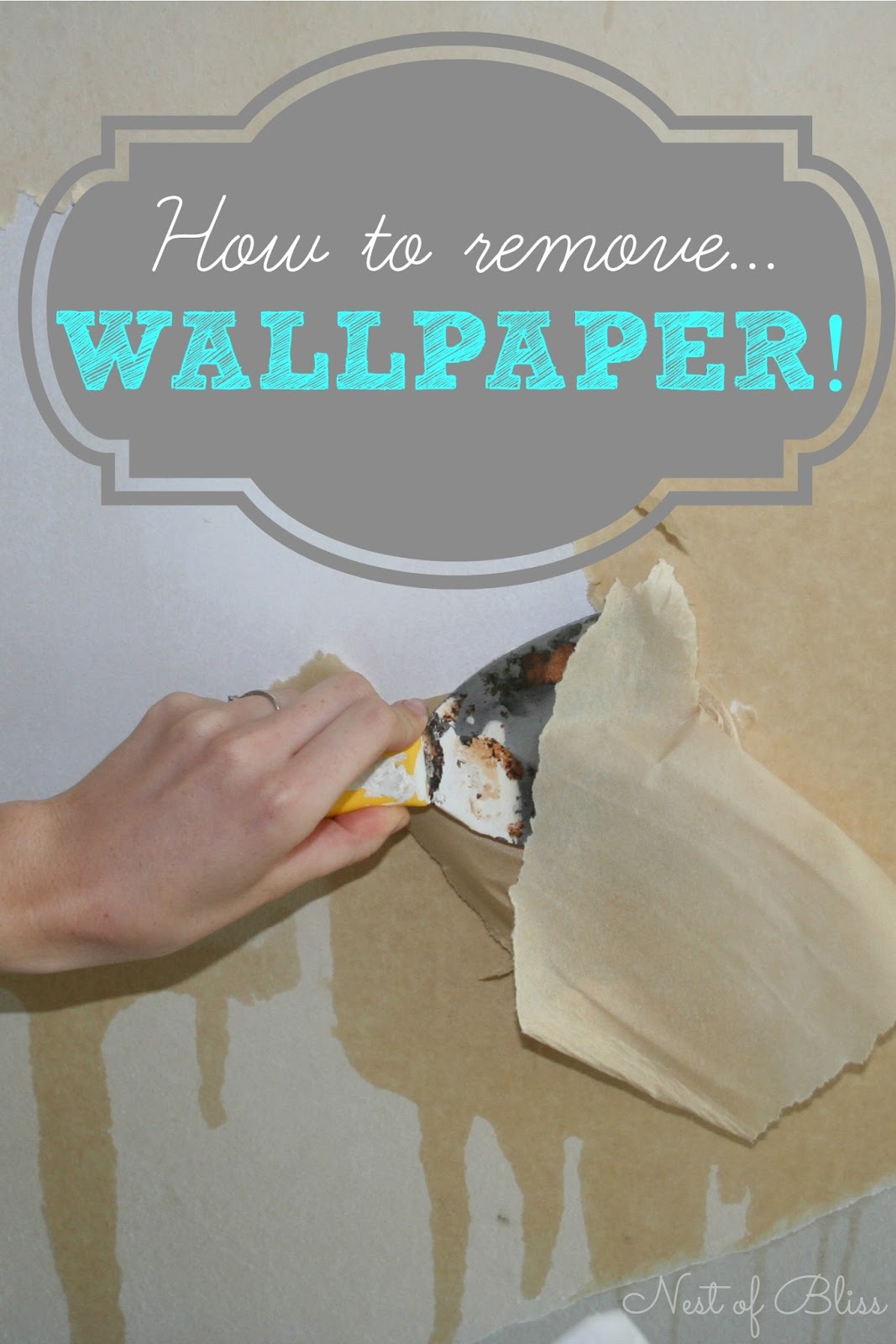 DIY   How To Remove Wallpaper   Nest of Bliss 1067x1600