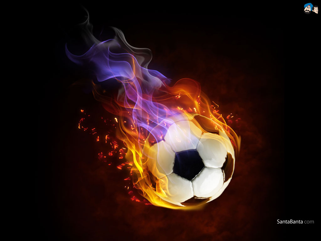 Go Back Image For Football On Fire