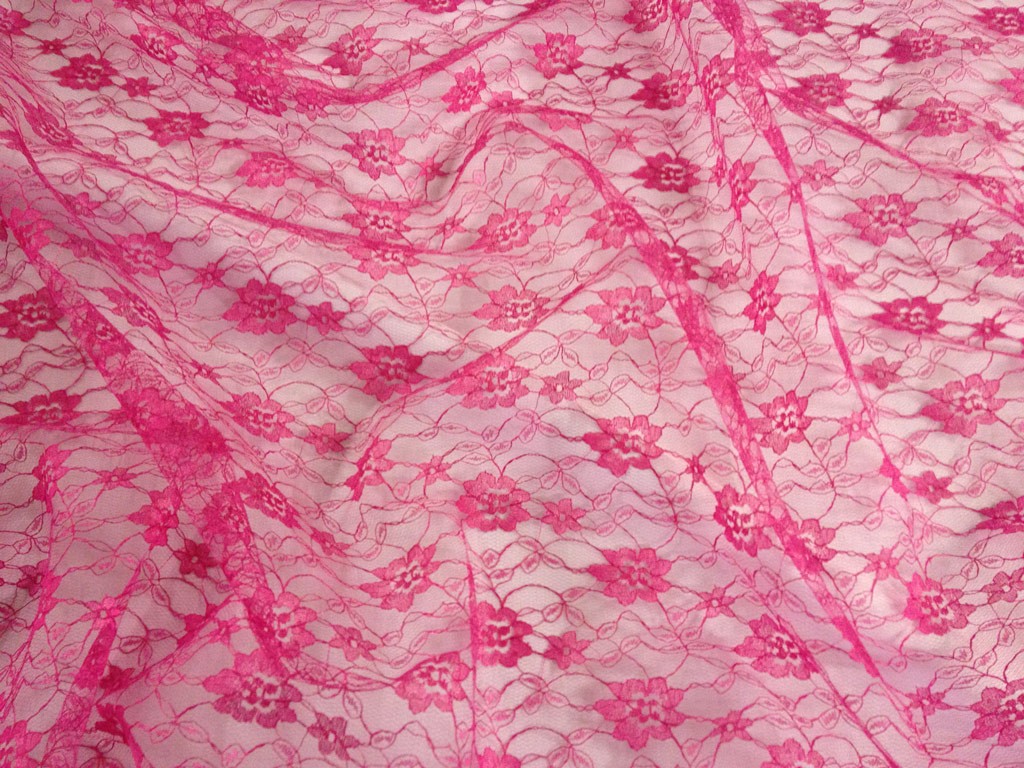 Hot Pink Lace Wallpaper