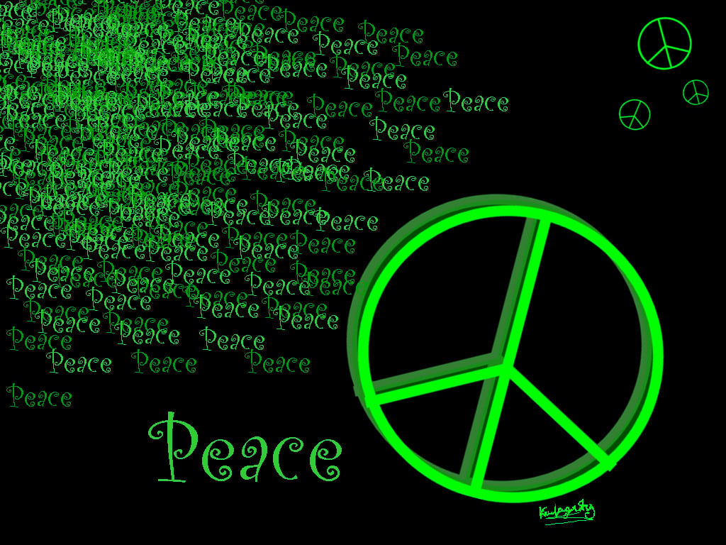 Colorful Peace Signs Wallpaper