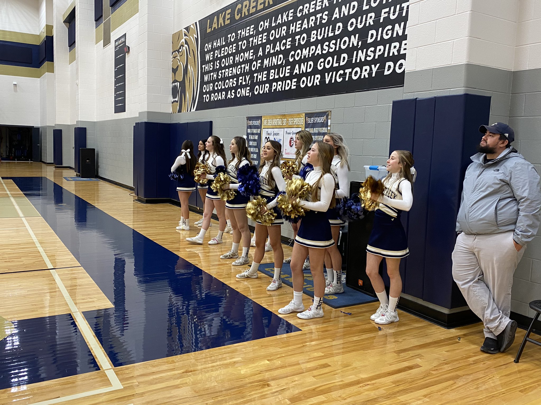 Lake Creek Hs Cheer On A Great Win Lakecreekgbb Last