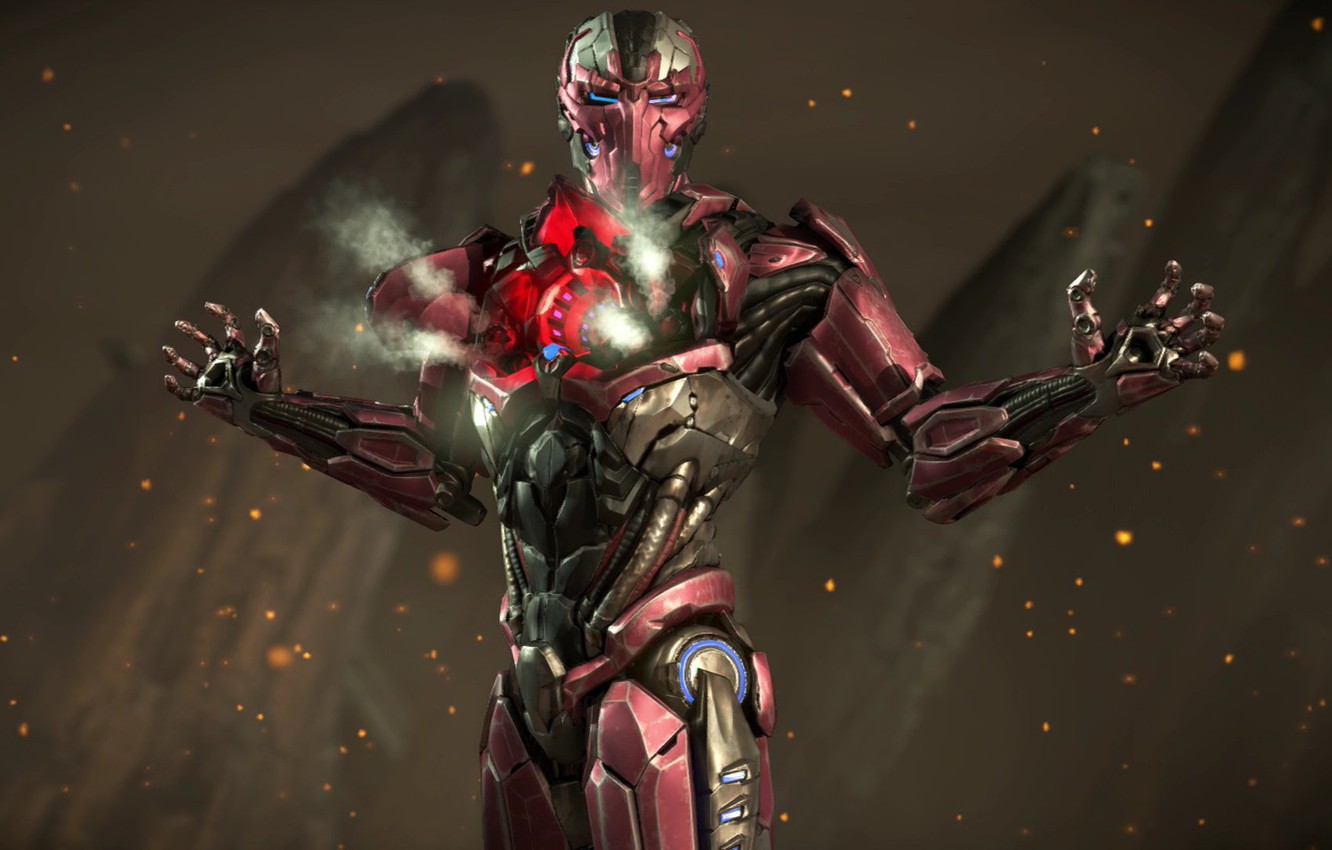 Wallpaper Red Cyborg Sector Mortal Kombat X Triborg images for