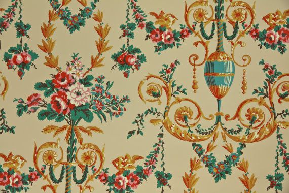 Floral Wallpapers Vintage Wallpapers 1950S Style Design Wallpapers