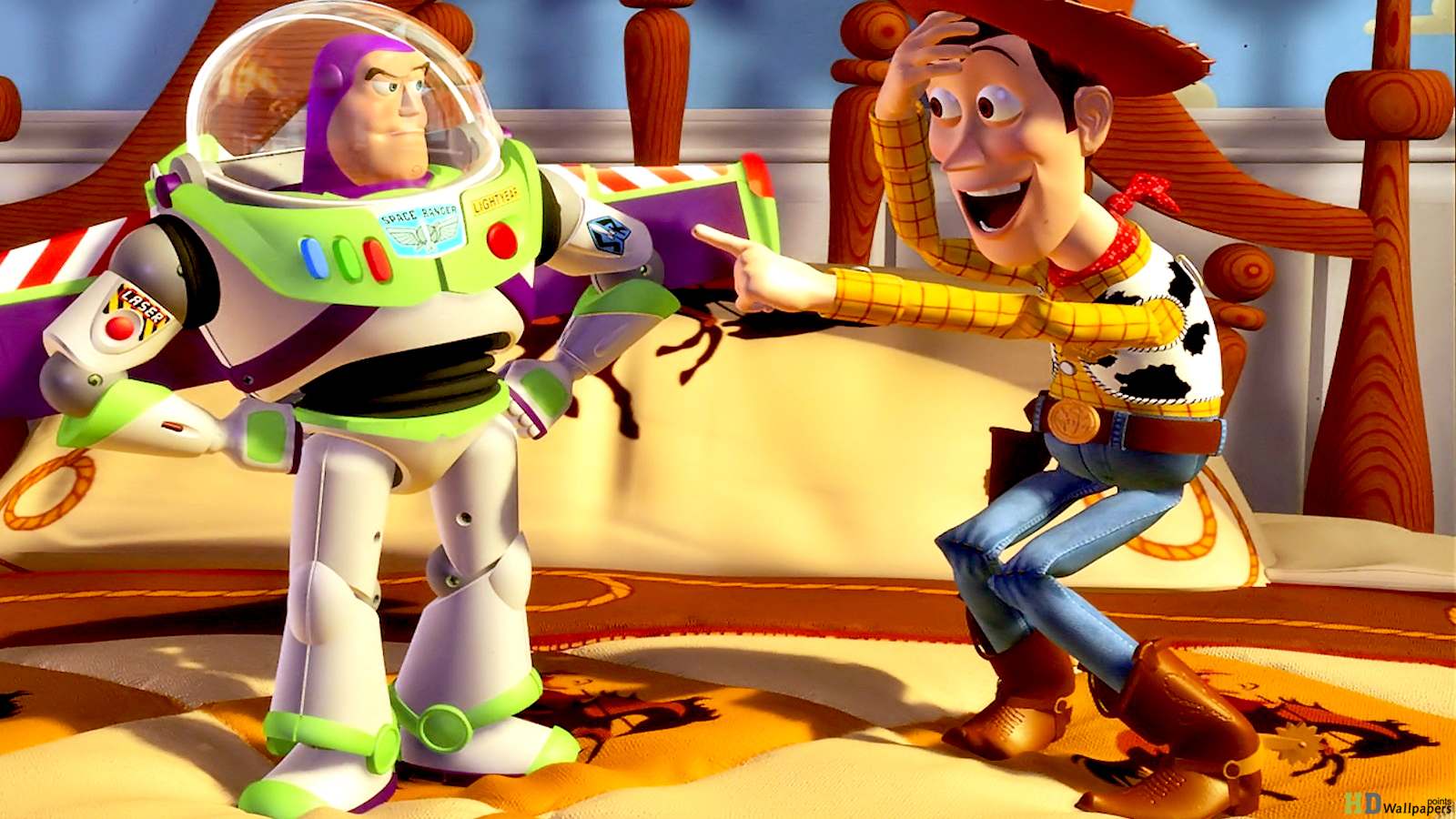 Buzz Lightyear And Woody Disney Desktop Wallpaper HD