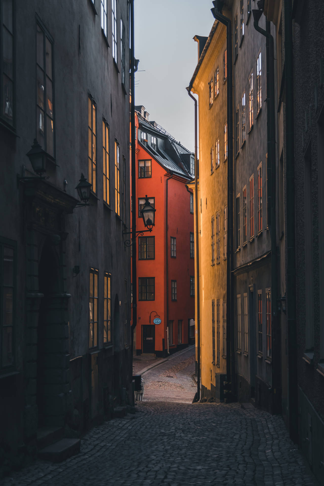 Sverige Gamla Stan Alley Wallpaper