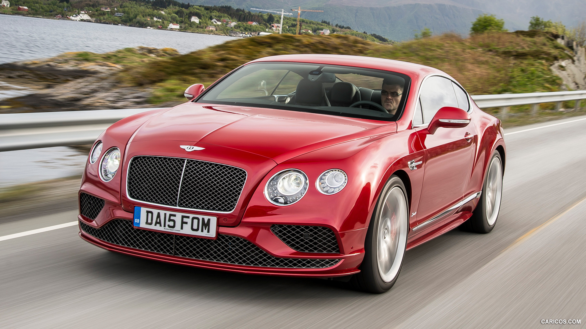 Bentley Continental Gt Speed Coupe Candy Red Front HD