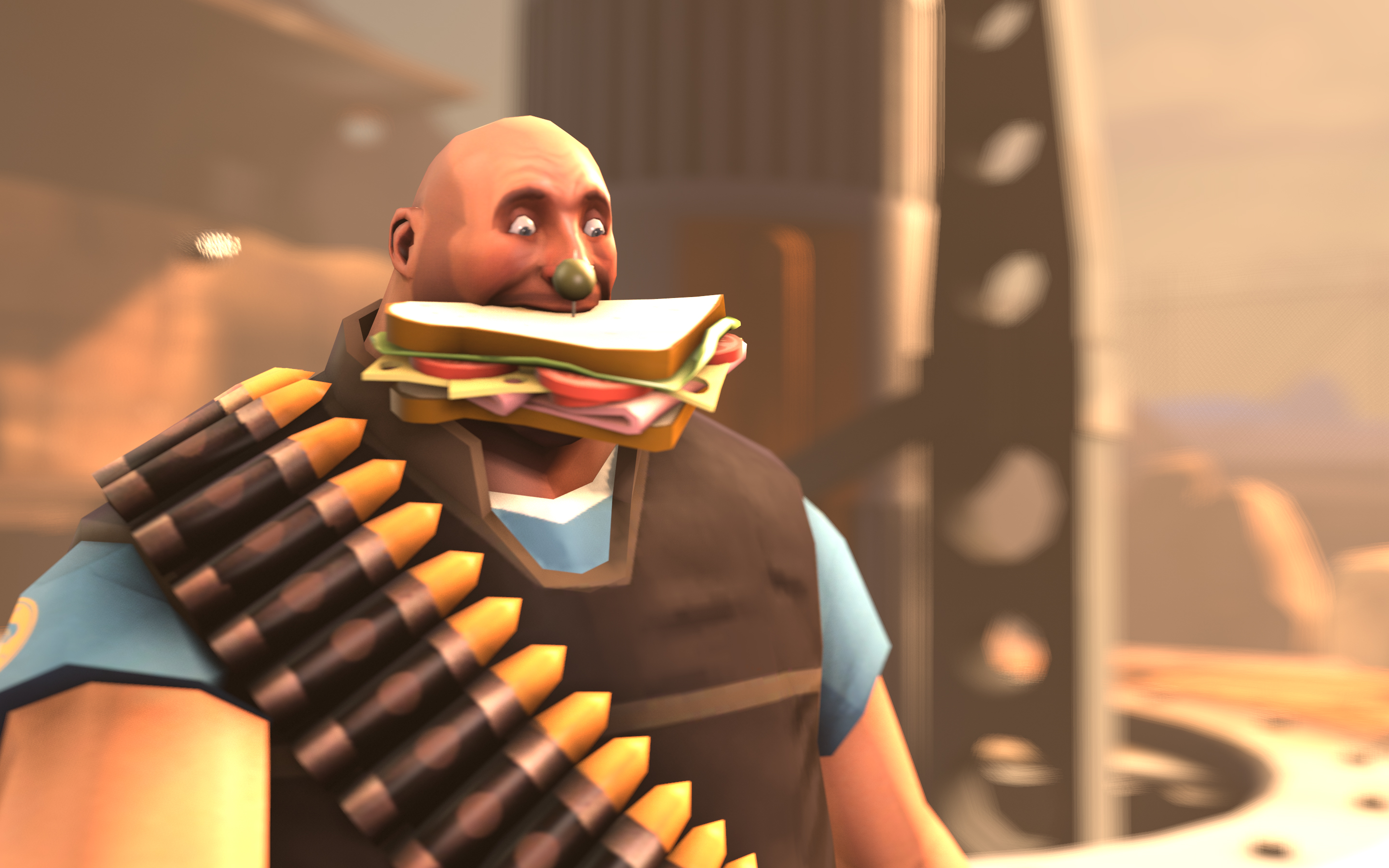 Team Fortress Heavy and Sandvich Wallpaper by DUNKMOVIES on