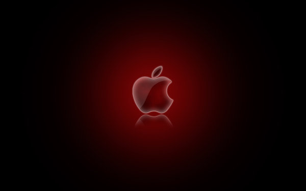 Red apple logo wallpaper Wallpaper Wide HD