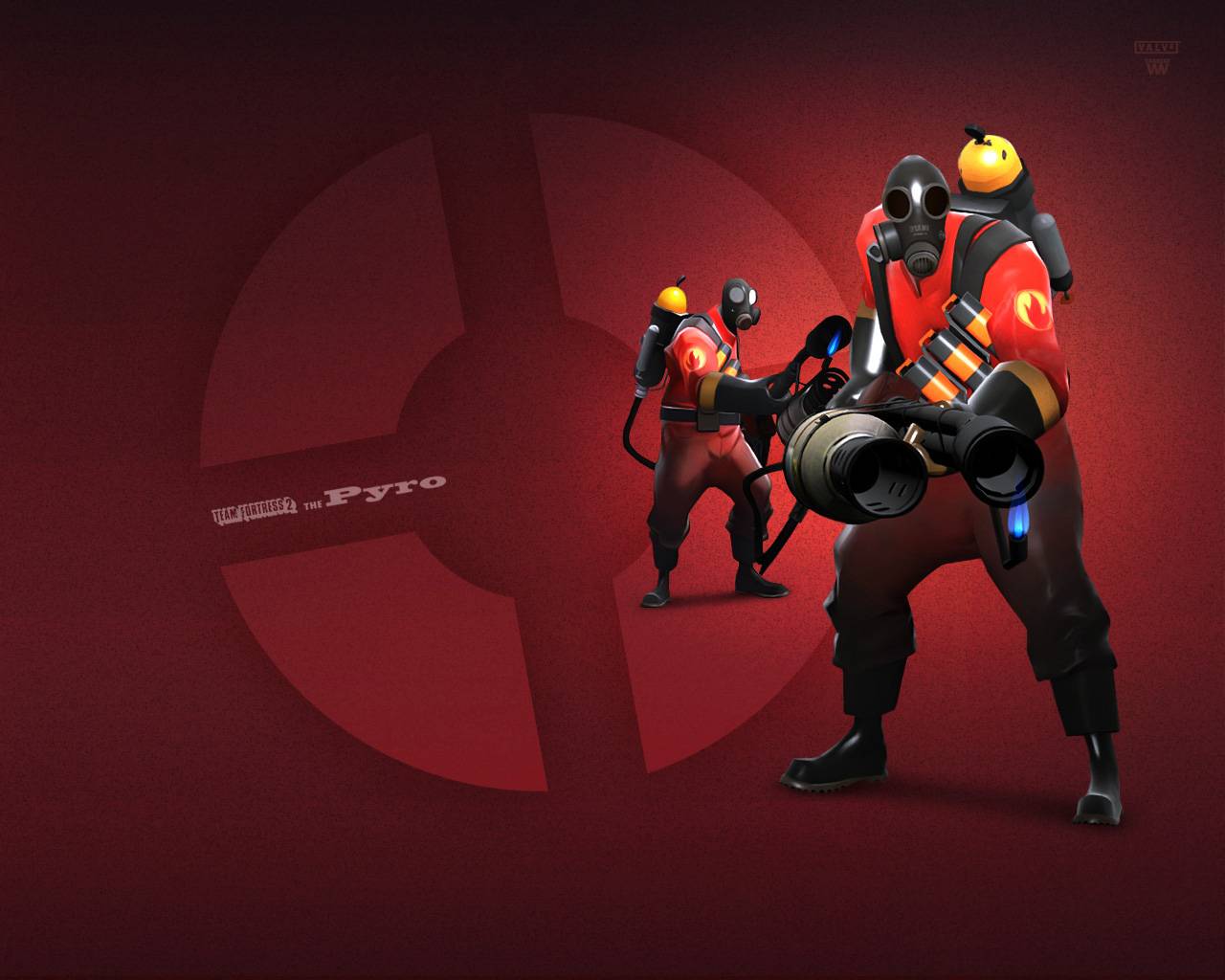 Team Fortress Red Pyro Wallpaper