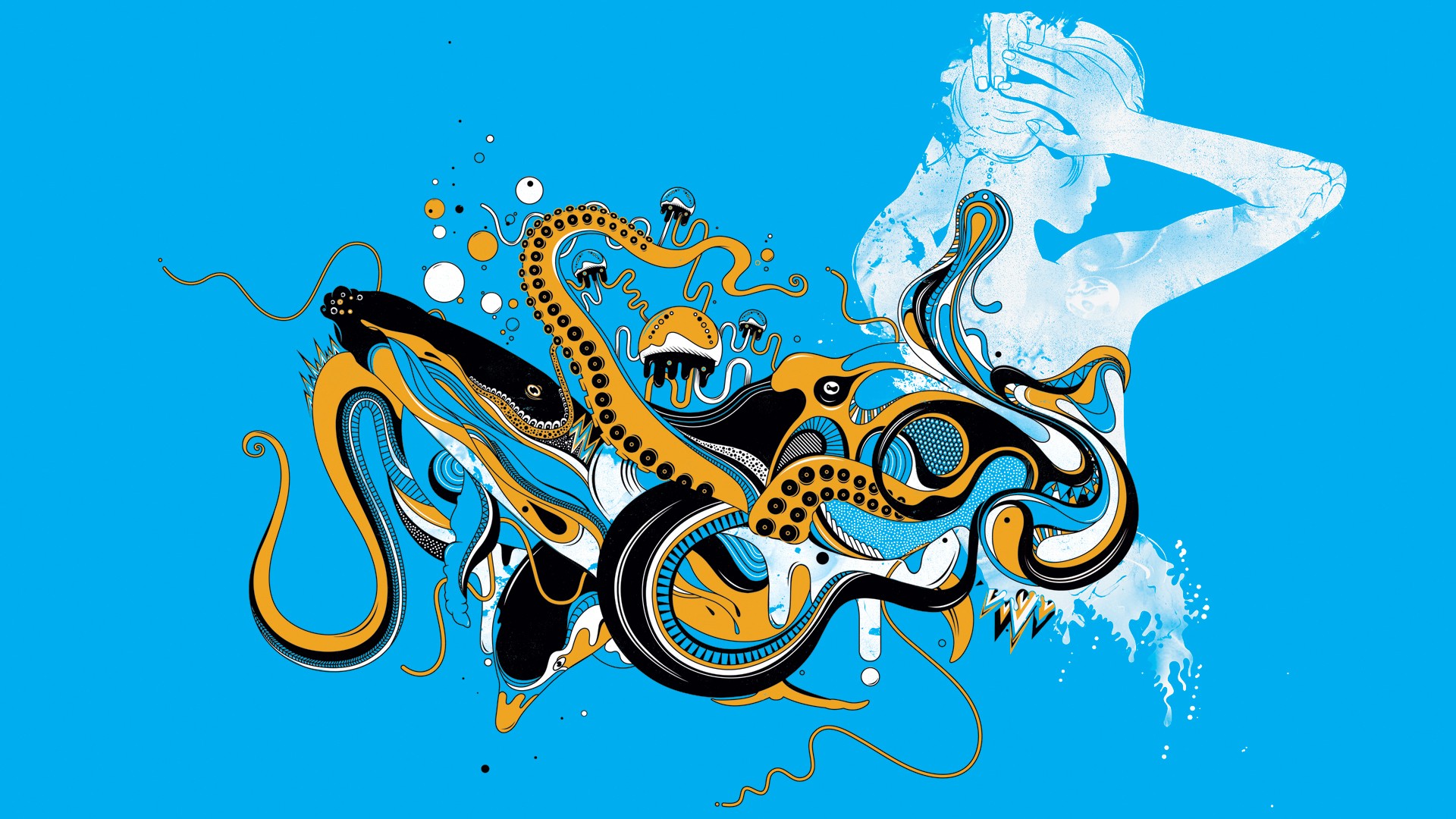 Octopus Background