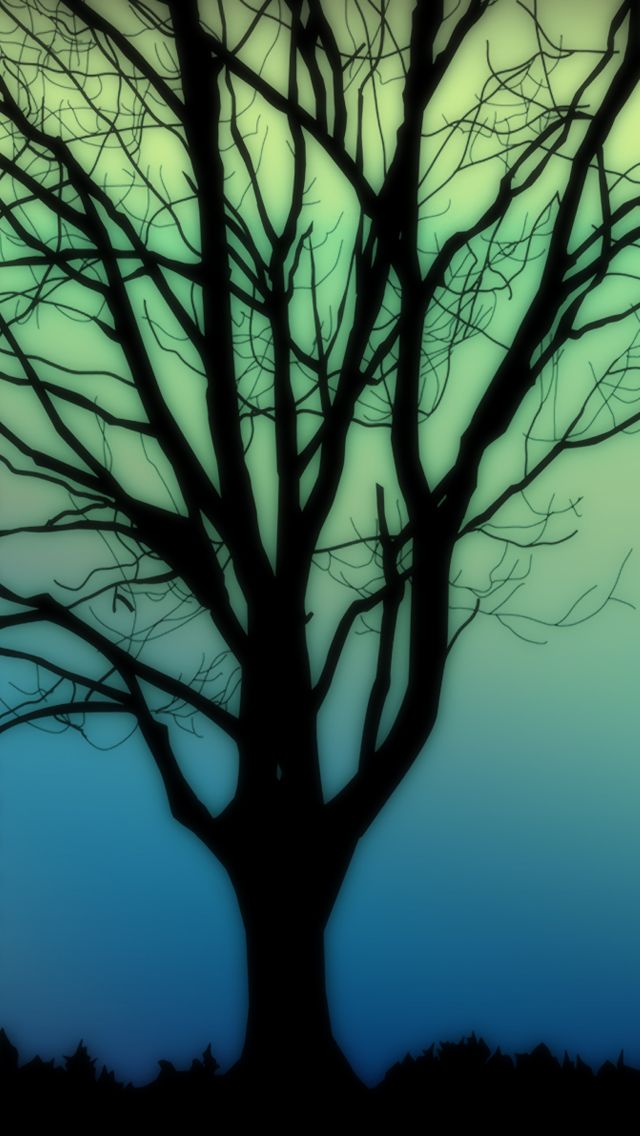Silhouettes tree iPhone 5s Wallpaper Enter httpwww