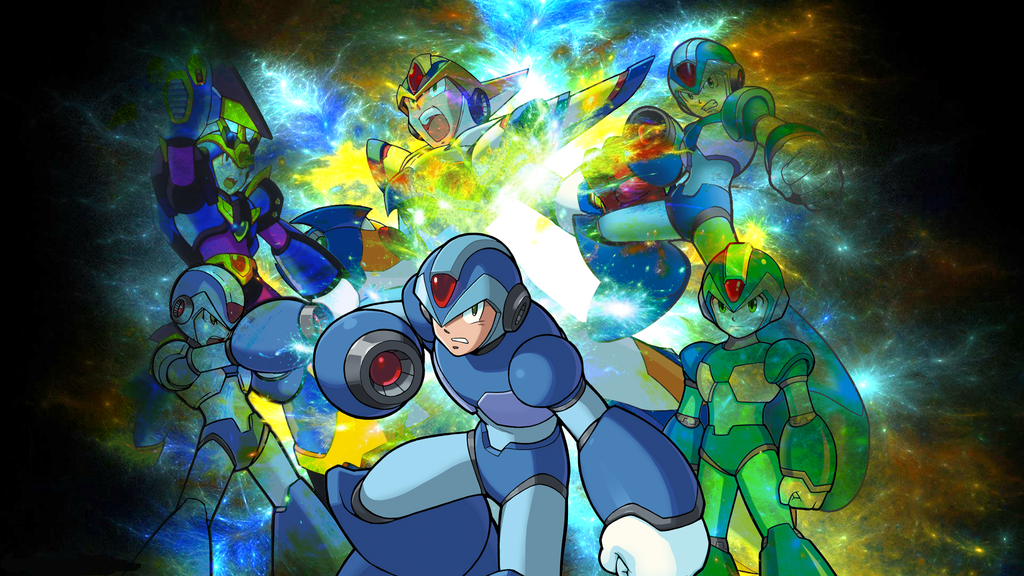 Teaser Poster Dark  Characters  Art  Mega Man Online  Mega man art Mega  man Anime