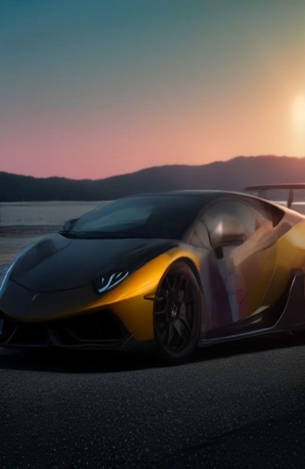 Rainbow Lamborghini Wallpaper