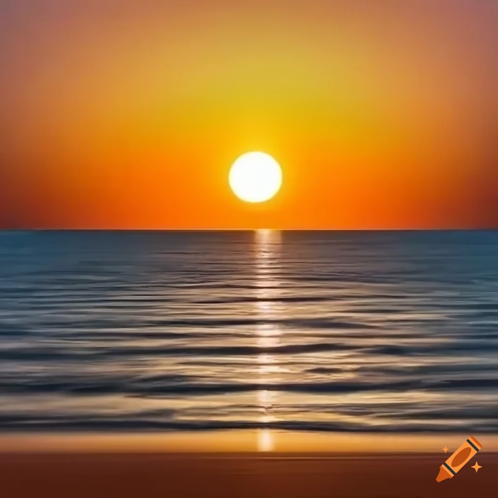 Stunning iPhone Wallpaper Of A Sun Rising Over The Water