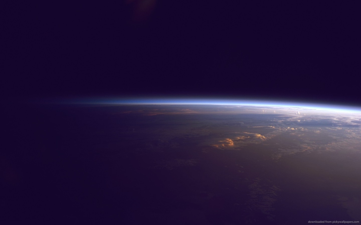 Earth Horizon From Space Wallpaper