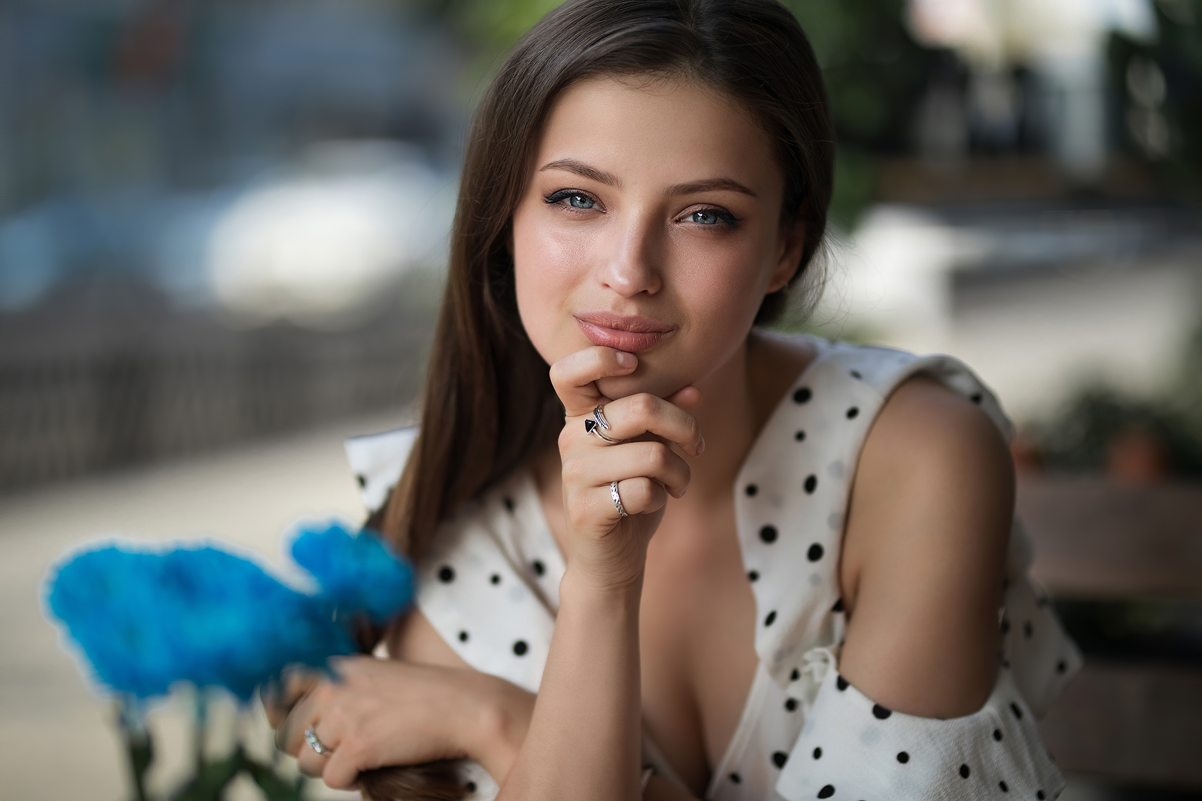Blue Eyes Cute Girl 4k Wallpaper HD Girls Image Photos And