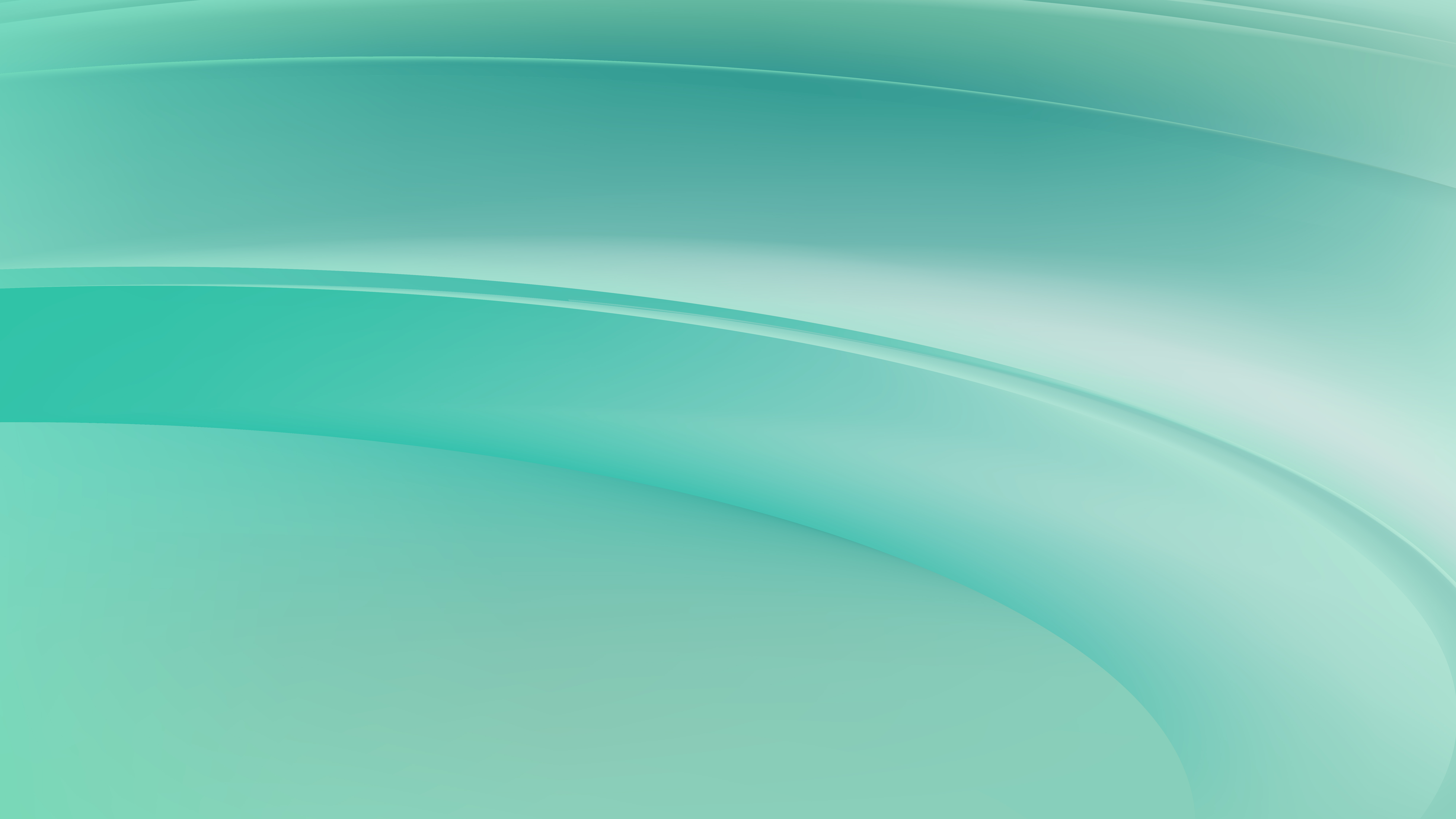 Abstract Mint Green Wavy Background