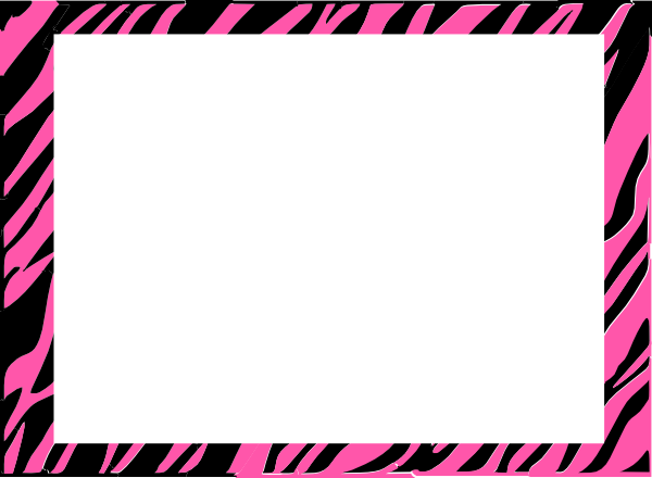 Pink And White Zebra Print Background Clip Art At Clker Vector