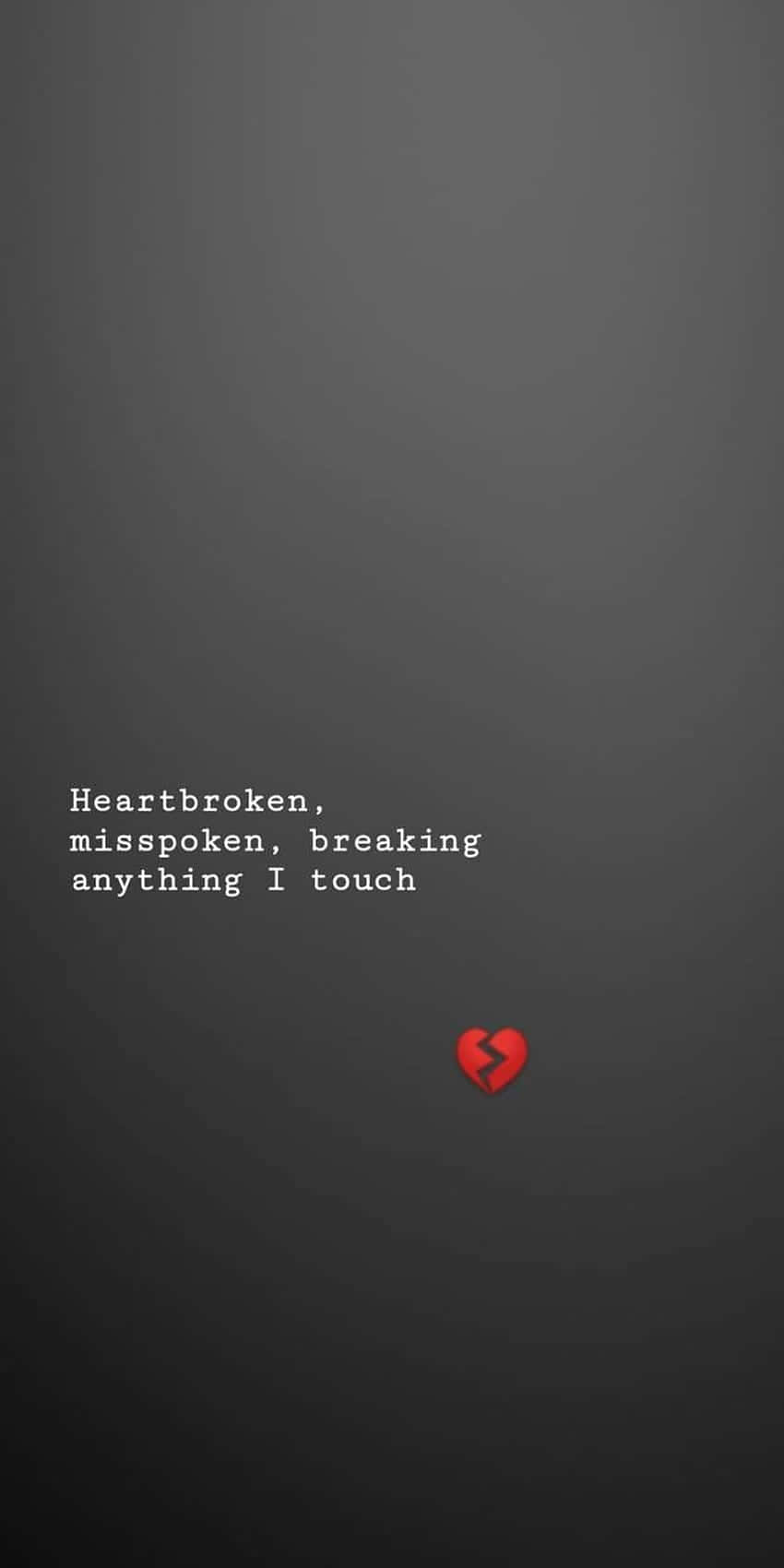 Broken Heart Aesthetics Wallpaper