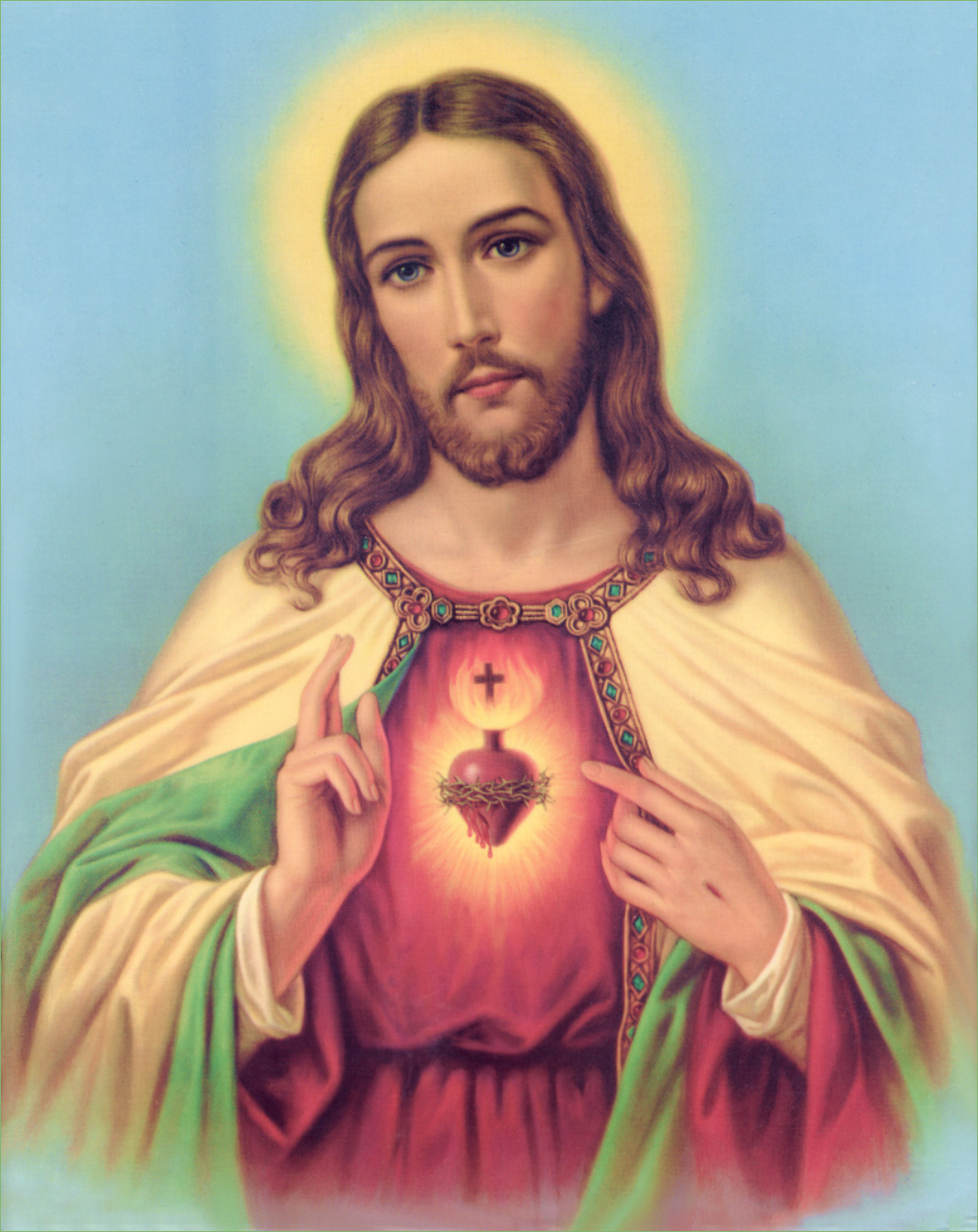 Sebechleby The Typical Catholic Image Of Heart Of Jesus Christ Stock Photo   Download Image Now  iStock