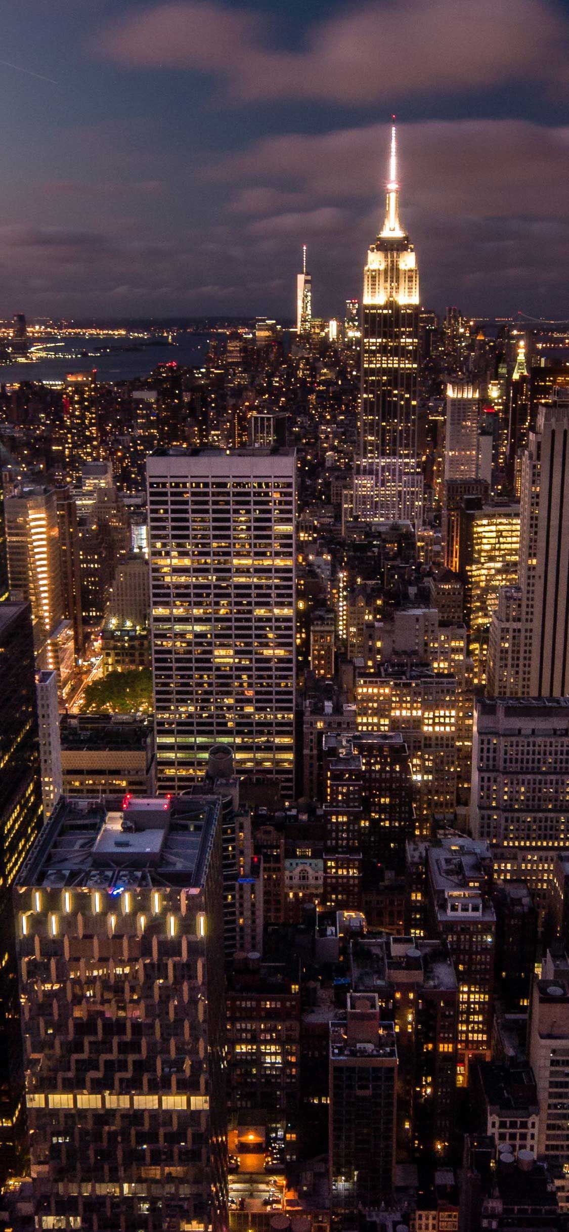 High rise buildings New York City Manhattan city city lights HD  wallpaper  Wallpaper Flare