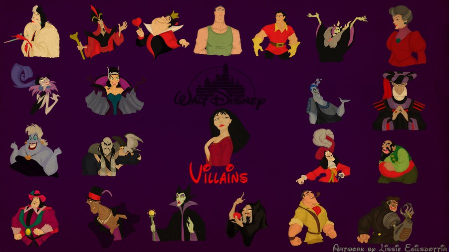 Disney Villains Wallpaper by panda ai on