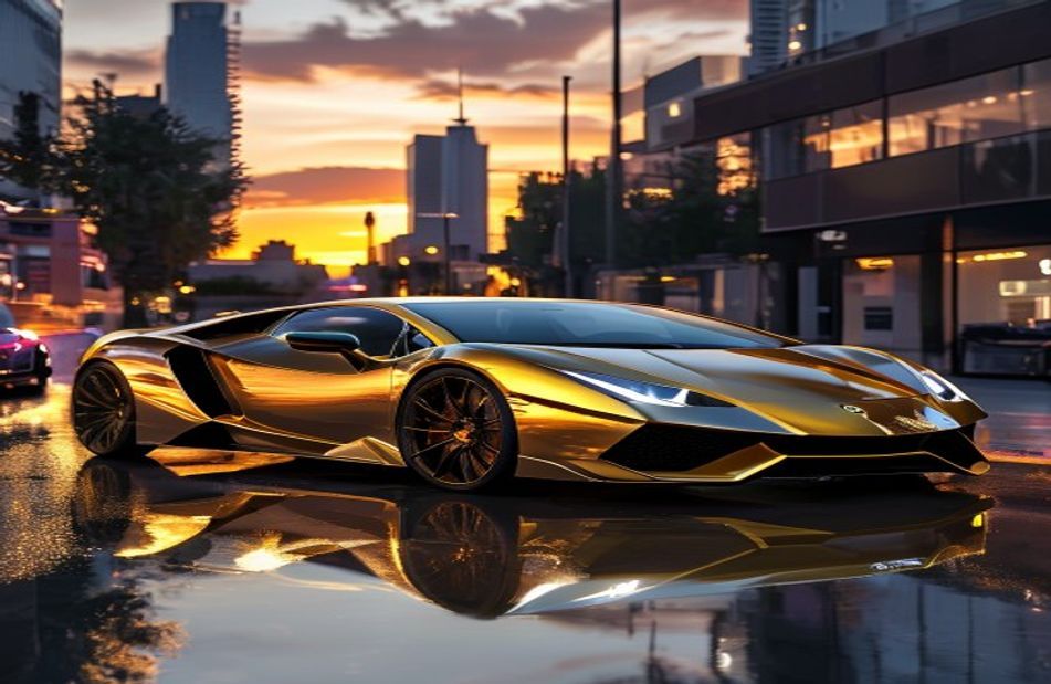 Gold Lamborghini Wallpaper