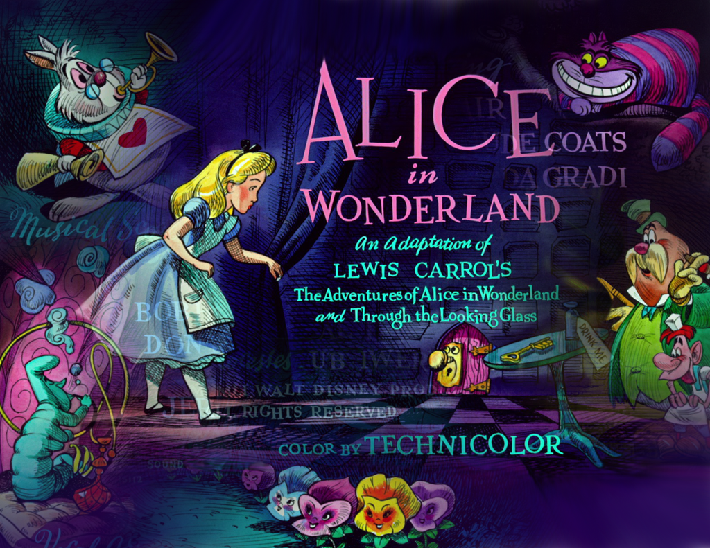Alice In Wonderland Desktop Background Montage By Queencheetah On