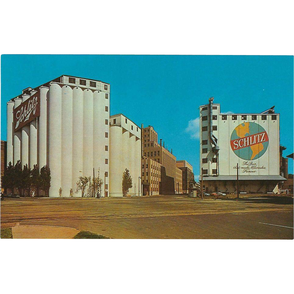 Schlitz Brewiing Pany Milwaukee Wisconsin Wi Vintage Postcard From