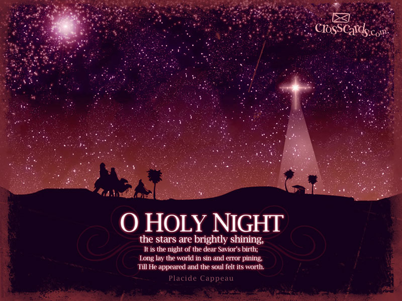 Holy Night Wallpaper Christian Seasons
