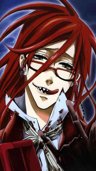Showing Gallery For Black Butler Grell Iphone Wallpaper 320x568