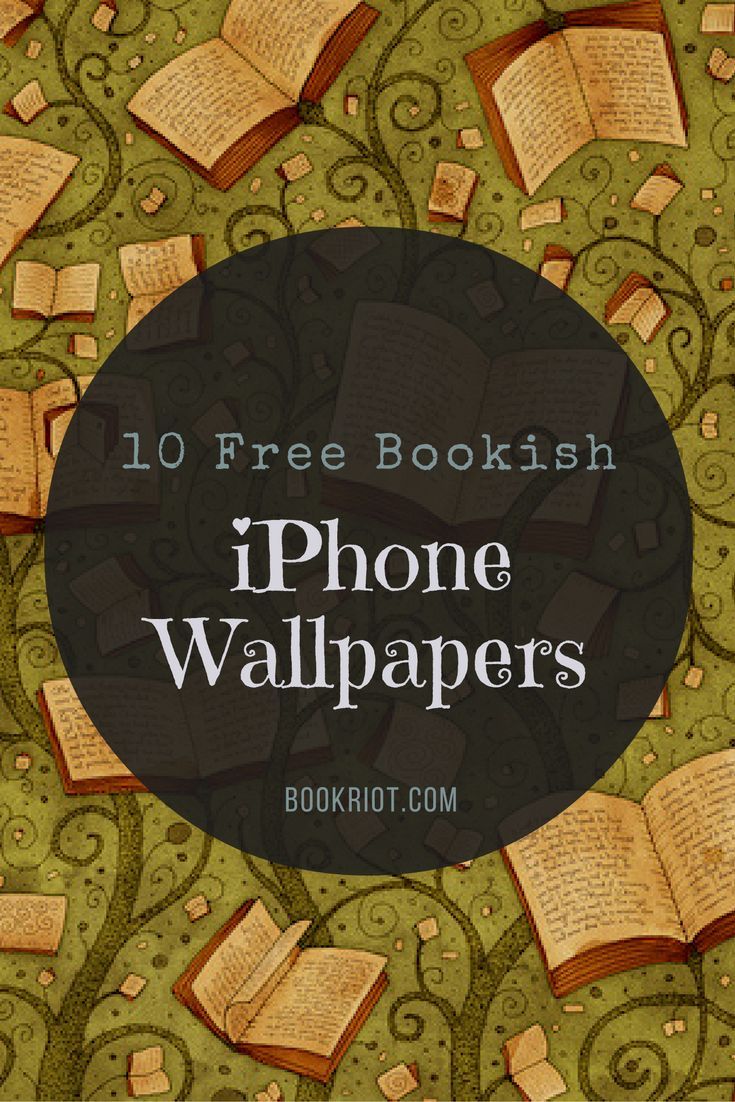 Bookish iPhone Wallpaper Book