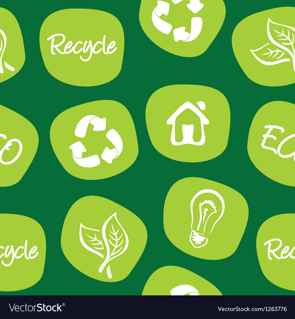 Green environment and recycle background Vector Image