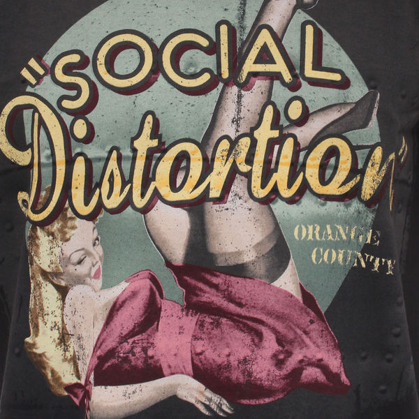 Social Distortion Airplane Pin Up T Shirt Hhv De Shop