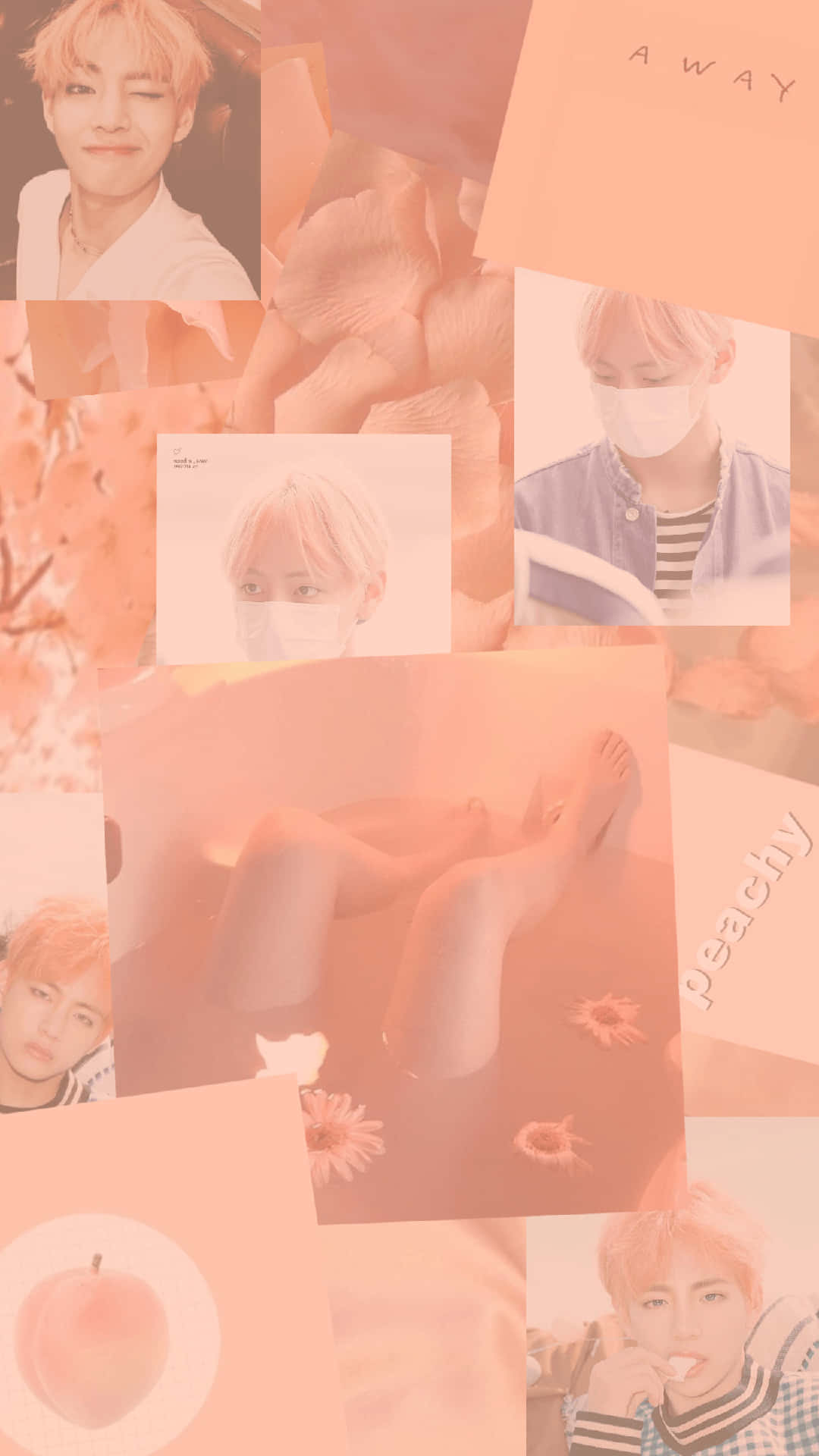Soft Summer Hues In An Orange Peach Aesthetic Wallpaper